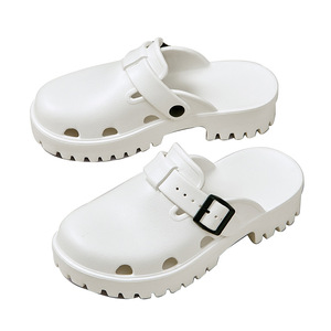 <span class=keywords><strong>Zapatillas</strong></span> de <span class=keywords><strong>mujer</strong></span> para laboratorio y <span class=keywords><strong>hospital</strong></span>, con orificios, populares transfronterizas, con tacón, frescas y de suela gruesa - Product Image 4