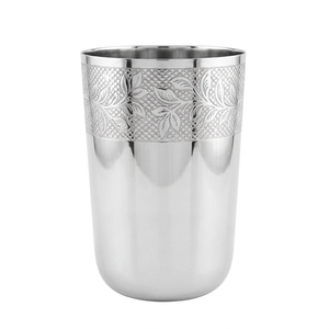 Verre en acier inoxydable, design moderne, motif uni, passe au lave-vaisselle, cadeau unisexe, vaisselle pour boissons chaudes - Product Image 1