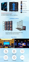 Pantalla de publicidad de video Pantalla de video LED flexible para interiores P1.9 Pixel 200x150mm