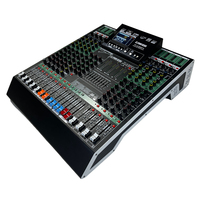 Console de mixage audio numérique professionnelle 8/12 canaux avec alimentation fantôme 48V, effets DSP, Bluetooth et USB pour scène, mariage, studio