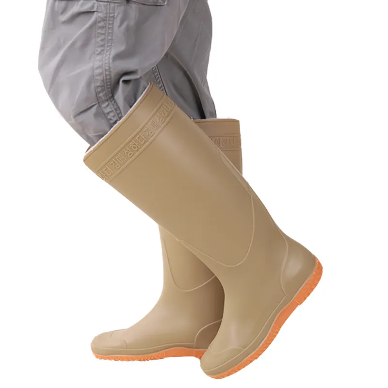 Çiftçi ayakkabıları çizmeler Botas Masculina 40CM erkek balıkçılık çizmeler uzun Sepatu Petani Stivali Pesca sakız botları