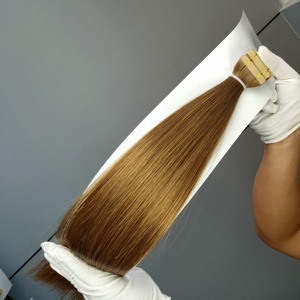 Wholesale 12-30 inch Salon Quality Tape Hair Extensions No Tangle No Shedding 100% Human Hair Tape Hair Extension Factory - Product Image 3
