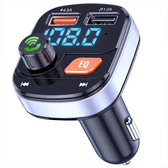 Car Bluetooth MP3 Player Car FM Transmitter BT5.0 Hands-free Convenient Mobile Phone Charger