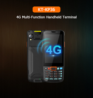 Kingtop Factory Supply - Escáner de Código de Barras Portátil Resistente 4G, PDA Android 14.5 con NFC, MTK6765, Batería de 5000 mAh para Logística