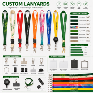 Lanières roses personnalisées avec porte-badge, porte-clés imprimé, chaîne d'identification de designer Champion, fournitures pour voiture, échantillon gratuit, porte-clés lanière - Product Image 1