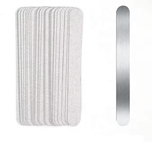 <span class=keywords><strong>Lime</strong></span> à ongles à base de métal à bord rond et longue bande remplie de papier de verre zèbre 100/150/180/240 grains <span class=keywords><strong>lime</strong></span> à ongles jetable à peler et à coller - Product Image 2