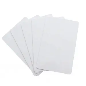 Carte in pvc di plastica bianco bianco ID termico formato cr80 di fabbrica