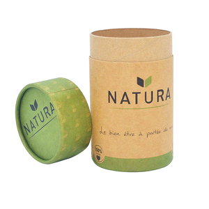 Custom Printing Storage Containers Coffee Tea Gift Set Packaging Empty Cylinder Box Tube Food Round Cylinder Cardboard