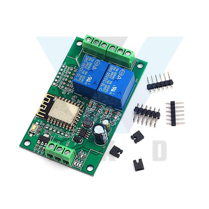 5V/8-80V Power Supply ESP8266WIFI Dual Relay Module ESP-12F Development Board Secondary Development - Product Image 1