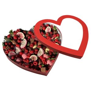 Boîte rigide géante rectangulaire pour roses éternelles avec fenêtre transparente, estampage, recyclable, emballage pour arrangements floraux de fleuriste - Product Image 3