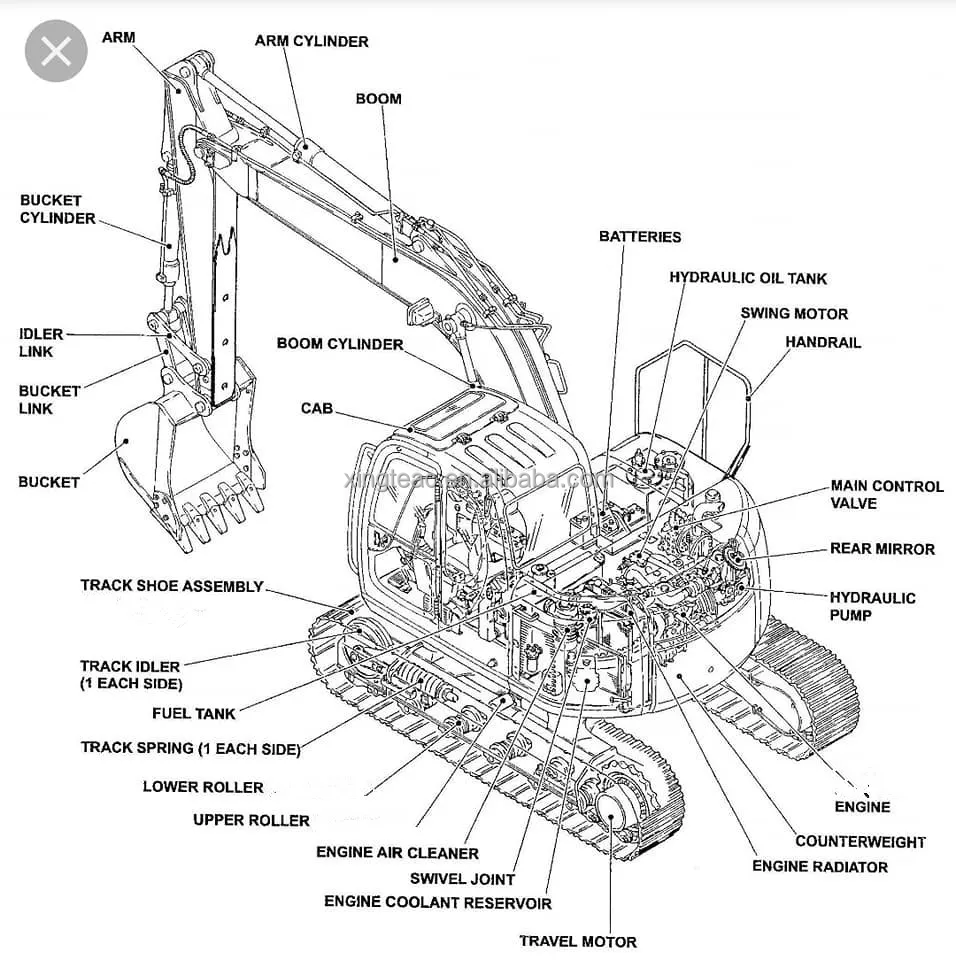 Hitachi ZX450-3 6WG1 Excavator Belt - High-Quality & Durable