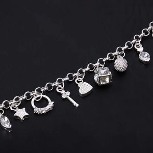 Spedizione Gratuita, Bracciale <span class=keywords><strong>in</strong></span> <span class=keywords><strong>Argento</strong></span> 925 Placcato con Zirconi Cubici, Bracciale da <span class=keywords><strong>Donna</strong></span> <span class=keywords><strong>in</strong></span> <span class=keywords><strong>Argento</strong></span> 925 - Product Image 3