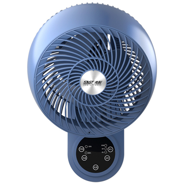 Wall-Mounted Digital Circulation Fan with Remote Control Sleep Mode Timer-Rotatable Smart Function for Bathroom Kitchen Dorm Use