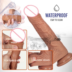 4-in-1 Wasserdichter Teleskop-Penis aus Silikon mit 10 Vibrationsmodi, Kabelloser Vibrator mit <span class=keywords><strong>3</strong></span> Stoßfunktionen, Sexspielzeug für Erwachsene für Frauen - Product Image 6