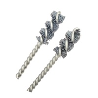 Brosse de nettoyage industrielle en carbure de silicium en spirale, personnalisable OEM pour la finition des surfaces
