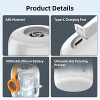 Mini pompe à air électrique portable, gonfleur de matelas en plastique, compatible avec les sacs de rangement sous vide compacts