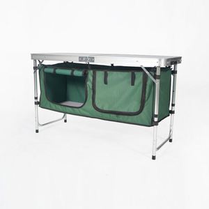 Hot Sell Square <b>Folding</b> <b>Table</b>-Modern Iron Frame Adjustable Height Outdoor Utility Furniture for Picnics - Product Image 2