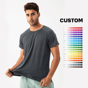 Camiseta Deportiva para Hombre, Ropa Deportiva, Nailon/Spandex, Ropa para Correr, Gimnasio, Ligera, Elástica - Product Image 2