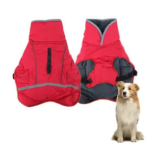 Famicheer BSCI <span class=keywords><strong>pastor</strong></span> alemán Dachshund ropa de invierno chaquetas de perro grande <span class=keywords><strong>para</strong></span> invierno abrigos y chaquetas sólidas modernas 1 pieza/bolsa opp - Product Image 1