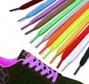 أربطة حذاء بيضاوية الشكل بألوان نقية 9 مم أربطة حذاء بنمط بيضاوي الشكل للأحذية
