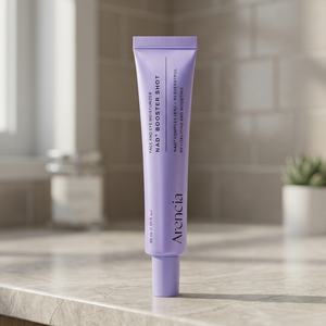 Crème hydratante pour le visage et les yeux NAD+ Booster Shot avec vitamine E, éclaircissante et raffermissante pour une utilisation de jour, tous types de peau - Product Image 2