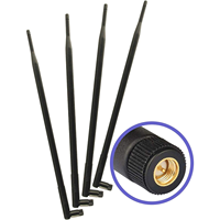 Antena Karet 2.4G 5.8G Pasokan Pabrik 12dBi Fleksibel SMA Male OEM ODM Grosir untuk Rumah Pintar
