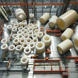 Bagues en céramique d'alumine haute pureté, résistantes à la corrosion à haute température, polies pour sièges de soupape et joints, pour l'industrie chimique - Product Image 3