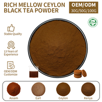 Extrait de thé de Ceylan, poudre de thé noir instantané, thé noir de Ceylan instantané en vrac, soluble dans l'eau, poudre de thé noir de Ceylan du Sri Lanka