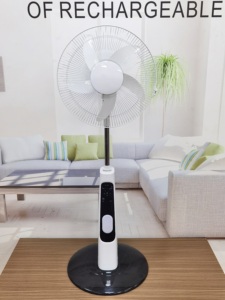 16 inch solarmergency Sạc <span class=keywords><strong>Fan</strong></span> AC/DC kép sạc USB khẩn cấp Sạc <span class=keywords><strong>Fan</strong></span> panel năng lượng mặt trời điều khiển từ xa đa chức năng - Product Image 2