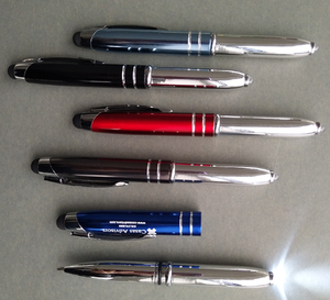 Promoción Novedad Regalo Universal Stylus Pen Multifuncional LED Licht Balpen Geld Detector Laserpointer Stylus Pen - Product Image 3