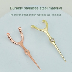 Factory Spot Stainless Steel <b>Toothpick</b> Set Oral Teeth Cleaning Tools with Tooth Flosser Tartar Dental Flosser for Home Use - Product Image 3