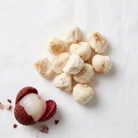Hoogwaardige groothandel gezonde gedroogde lychee FD gevriesdroogde lychee FD voedsel 100% puur natuurlijk