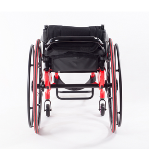 Silla de ruedas deportiva con marco de fibra de carbono integrado de una pieza con cojín de asiento cómodo y transpirable - Product Image 5