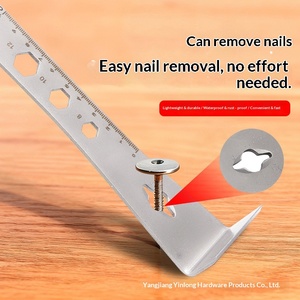 Key plate woodworking stainless steel 2.6mm thick multi-function screw cap <b>nail</b> cutter wrench shovel <b>wall</b> scraper pry - Product Image 4