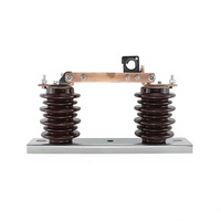 Interrupteur de déconnexion haute tension extérieur GW9-12 630A, interrupteur à couteaux monté sur poteau en céramique composite 12kV anti-pollution
