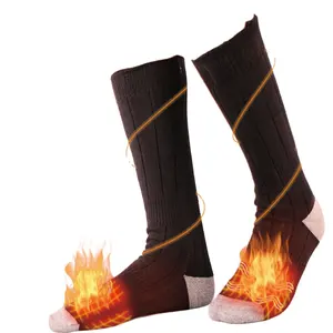 Yeni uzun tüp ısıtma sabit sıcaklık akıllı ayak ısıtıcı çorap, yıkanabilir termal çorap
