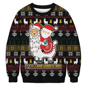 Cartone animato Streetwear uomo natale felpa con cappuccio tinta piena stampa di sublimazione di natale Sport felpe con cappuccio 3D cane Wordy felpe con cappuccio per gli uomini - Product Image 1