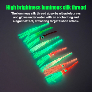 เหยื่อตก<span class=keywords><strong>ปลา</strong></span>หมึกยางรูปกระโปรงปลาหมึกยักษ์ ราคา<span class=keywords><strong>ดี</strong></span> ขนาด 8.5 ซม. น้ำหนัก 1.5 กรัม แบบเรืองแสงกลางคืน บรรจุในถุง - Product Image 5