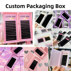 मैट ब्लैक लैश ट्रे व्यक्तिगत फ्लैश एक्सटेंशन निजी लेबल कस्टम लैश बॉक्स थोक मात्रा आईलैश एक्सटेंशन - Product Image 2