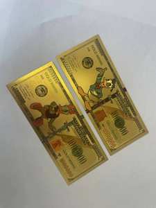 Billet de banque de 10 millions de dollars en plastique avec feuille d'or, collection de dessins animés célèbres, nouveauté pour fêtes <span class=keywords><strong>et</strong></span> souvenirs, cadeau d'Halloween - Product Image 4