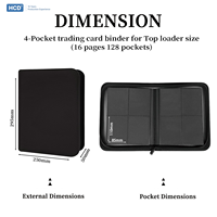 Prêt à expédier : Album de rangement pour cartes à collectionner à 4 pochettes, 160 emplacements, chargement latéral, en PU avec fermeture éclair, pour MTG TCG, faible MOQ, logo personnalisé