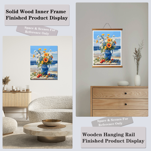 <b>Paint</b> By Numbers Canvas Art Kit Flower Still Life Scene Digital Printing Rectangle DIY Painting <b>Set</b> - Product Image 6