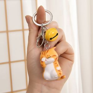 Porte-clés chat à visage couvert, porte-clés chaton de dessin animé, accroche-sac, article cadeau, vente en gros disponible - Product Image 3