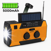 Radio météo portable NOAA 5000 mAh à énergie solaire avec lampe torche 3 LED pour la survie en cas de panne de courant à domicile – Choix des grossistes