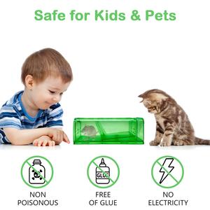 Trampa Reutilizable para Animales, Jaula para Ratones Vivos al Aire Libre, Sin Muerte, Atrapa y Libera, Trampa para Roedores, Casa de Plástico, Trampa Humana para Ratones - Product Image 5