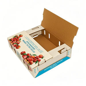 Özelleştirilmiş çevre dostu oluklu karton kağıt avokado muz meyve hediye ambalaj kutusu sebze Blox meyve kutusu - Product Image 6