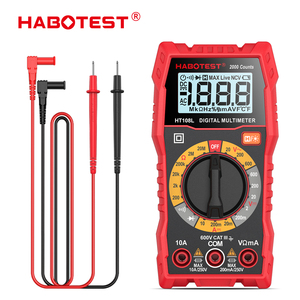 HABOTEST düşük fiyat manuel aralığı 2000 sayımları 600V gerilim AC DC TRMS çok metre cihazı voltmetre Multitester dijital multimetre - Product Image 2