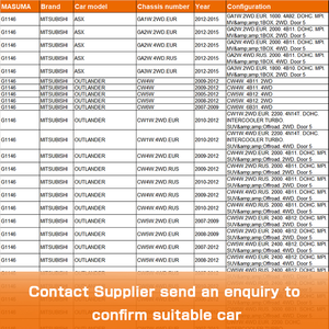 G1146 MASUMA อะไหล่ช่วงล่างด้านหน้าแบบเกาหลี โช้คอัพสำหรับรถยนต์นิสสัน โตโยต้า คาริน่า 339125 4060A049 4060A050 4060A173 - Product Image 4