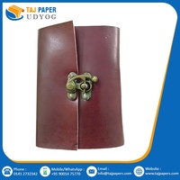Cahier marron A5 personnalisé en gros fait à la main grand Journal de couverture en cuir PU gaufré et imprimé Journal cadeau article de cadeau fait main