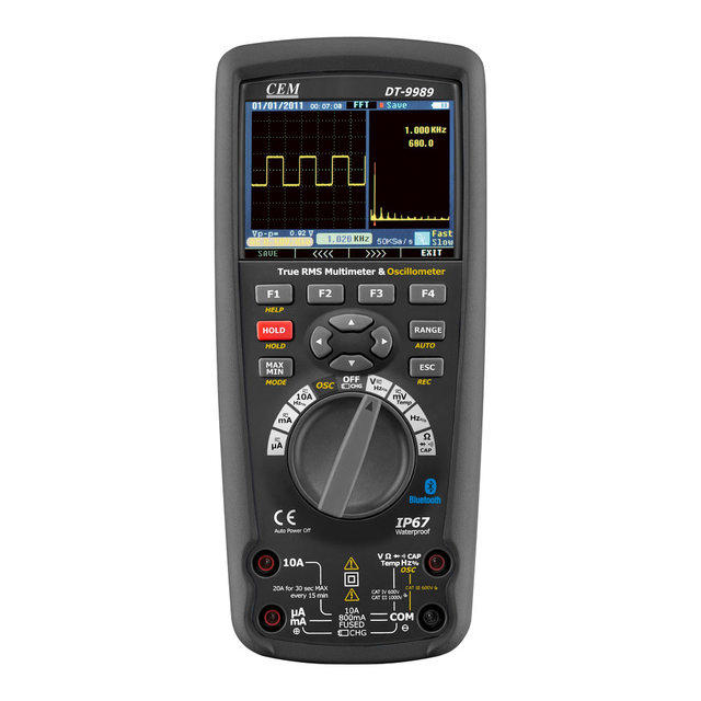 DT-9989 Professional Digital Multimeter 50000 Counts 2-in-1 High Accuracy Oscilloscope Electronic Measuring Instrument